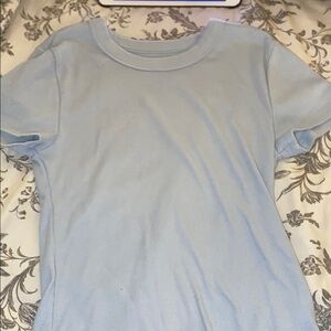Light Blue snug fit short sleeve
